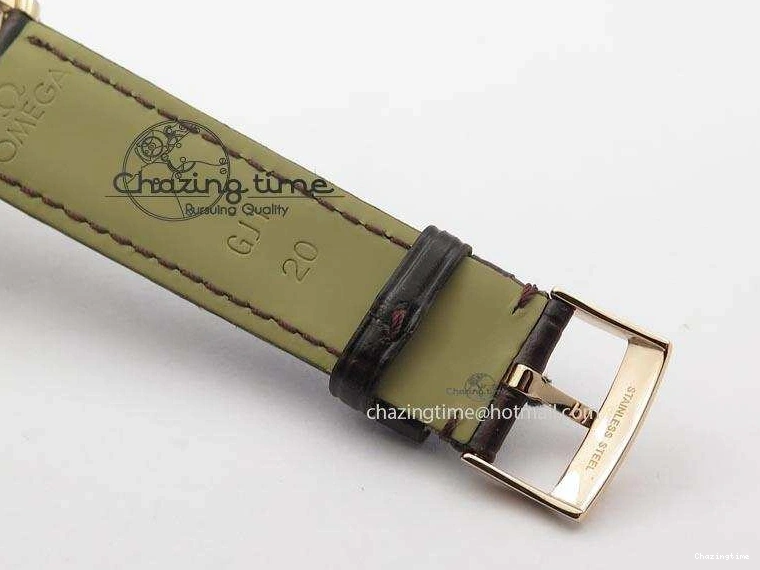 0225 De Ville MK 1:1 Best Edition RG Blue Dial On Black Leather Asian Seagull T1701 (Sec@6) FastDry 8235